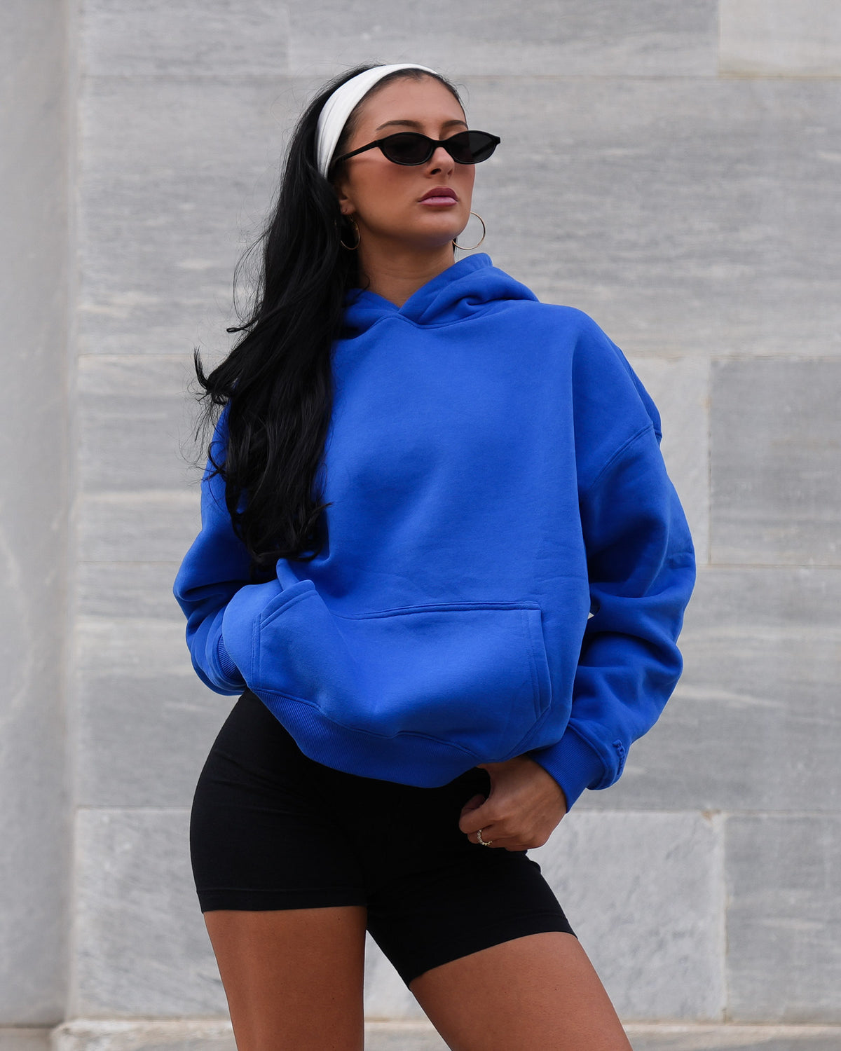 Royal Blue Oversized Classic Hoodie