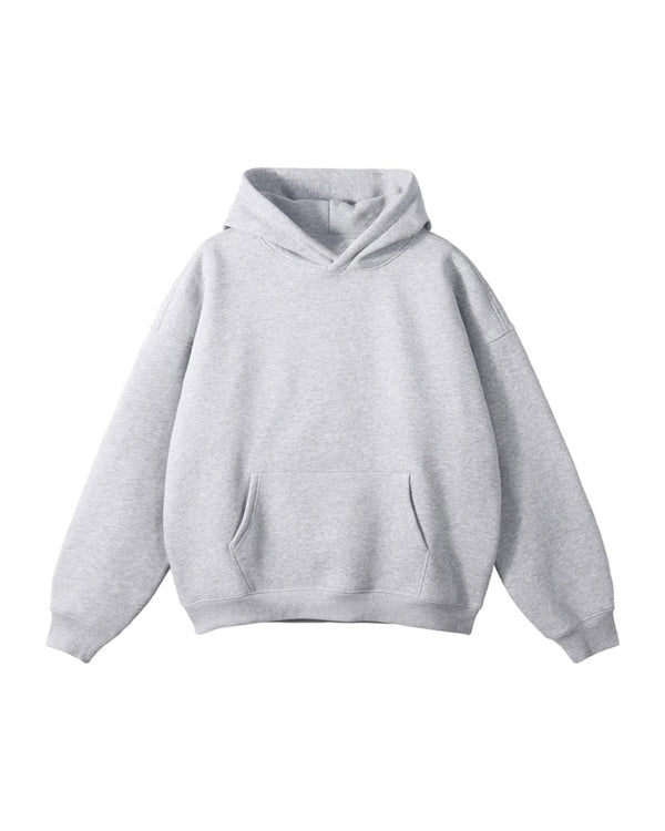 Light Heather Grey Oversized Classic Hoodie